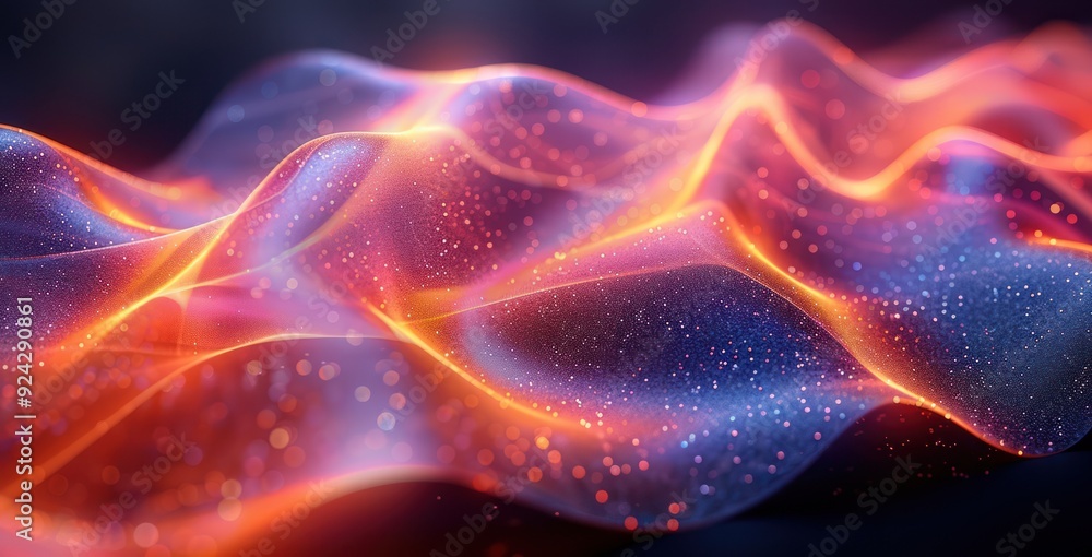 Obraz premium Abstract Glow Waves