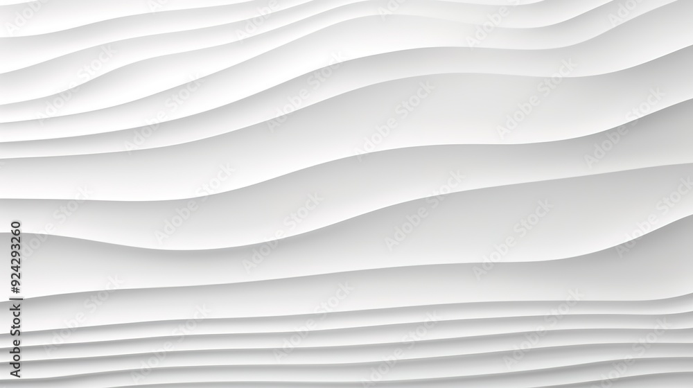 Obraz premium Abstract white wavy lines background.
