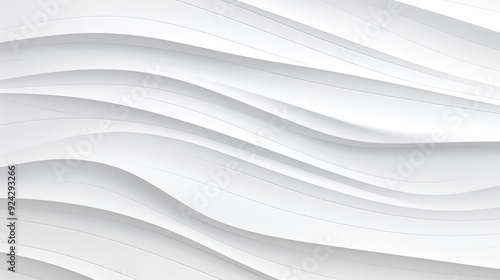 Abstract white wavy lines background.