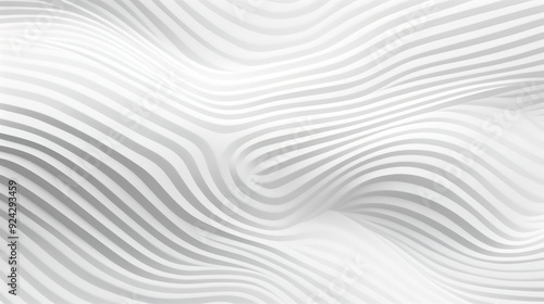 Abstract white wavy lines background.