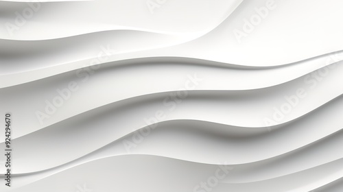 Wallpaper Mural Abstract white wavy pattern background. Torontodigital.ca