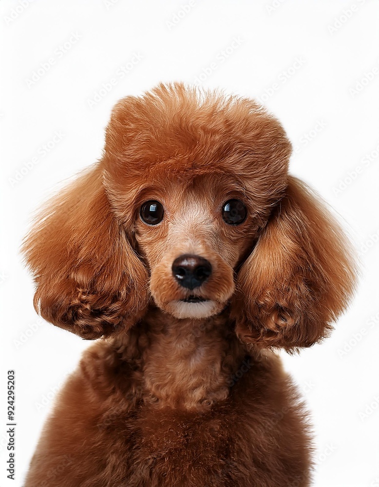 トイプードルのポートレート(Toy Poodle portrait on white background)
トイプードルのポートレート(Toy Poodle portrait on white background)