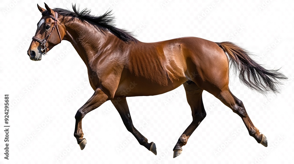 brown horse isolated on transparent background cutout brown horse isolated on transparent background cutout