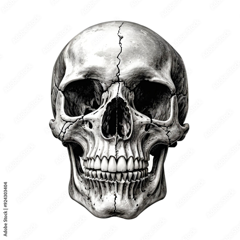 Obraz premium dancing skeleton, monochrome skull, dancing skeleton, human skull