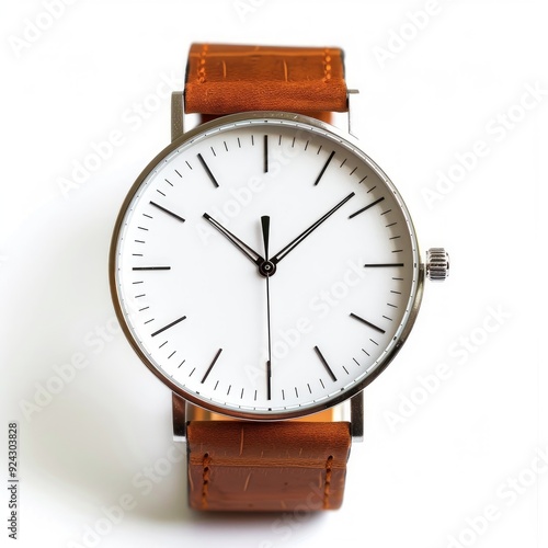 wristwatch on white background