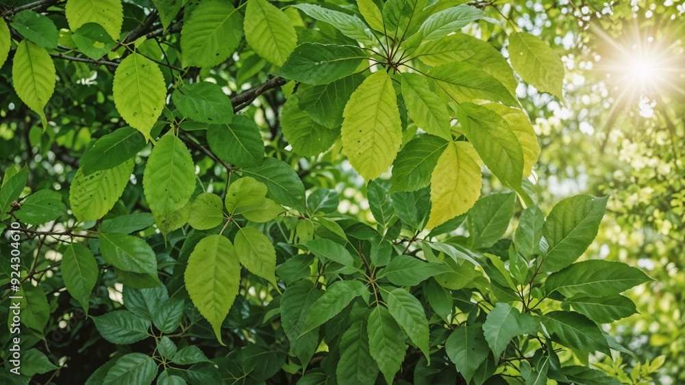 A lush green garden with vibrant leaves illuminated by the sun. Ideal for themes of nature, growth, and outdoor living. A lush green garden with vibrant leaves illuminated by the sun. Ideal for themes of nature, growth, and outdoor living.