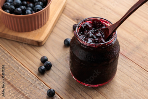 自家製のブルーベリージャム