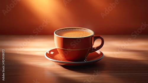 rich espresso shot, dark and aromatic, bright overhead lighting, strong and inviting atmosphere