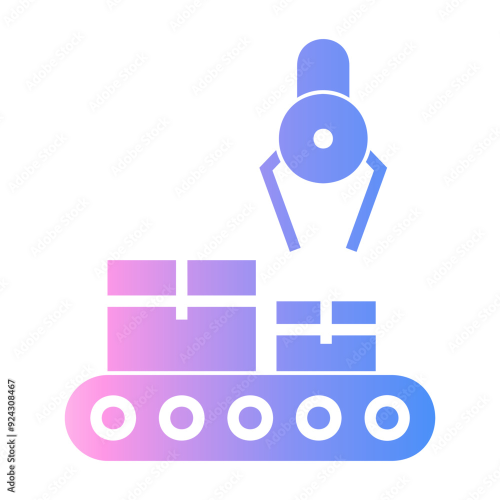 Obraz premium assembly line Gradient icon