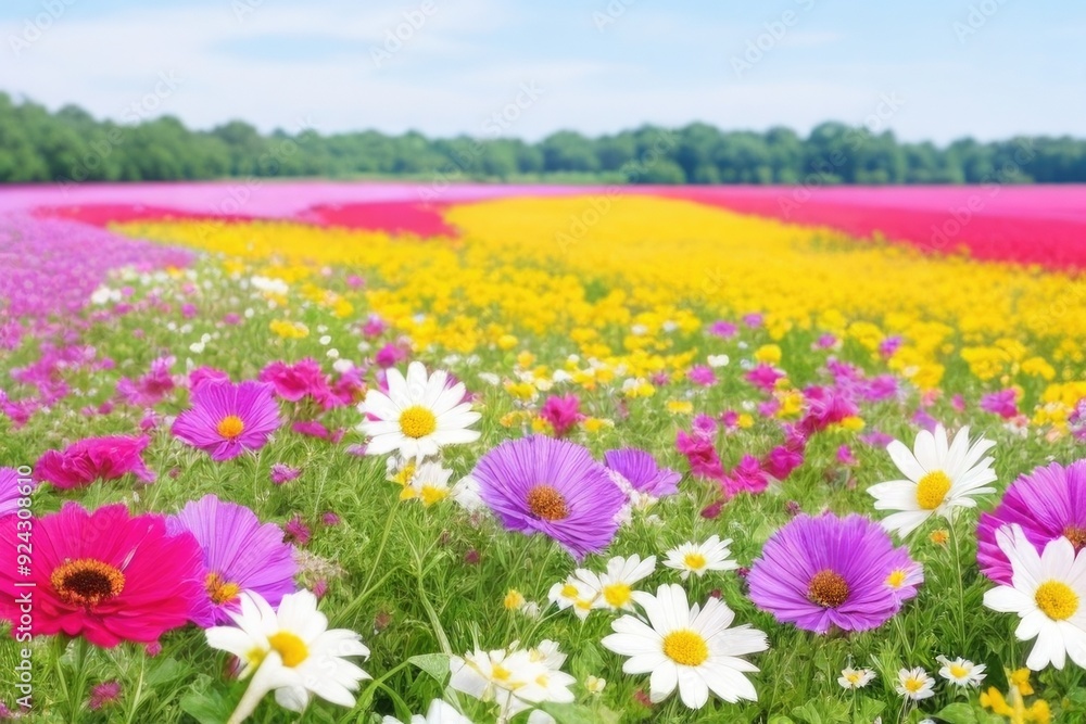 Close-up flower field Close-up flower field