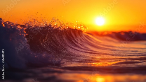 Ocean Wave Sunset