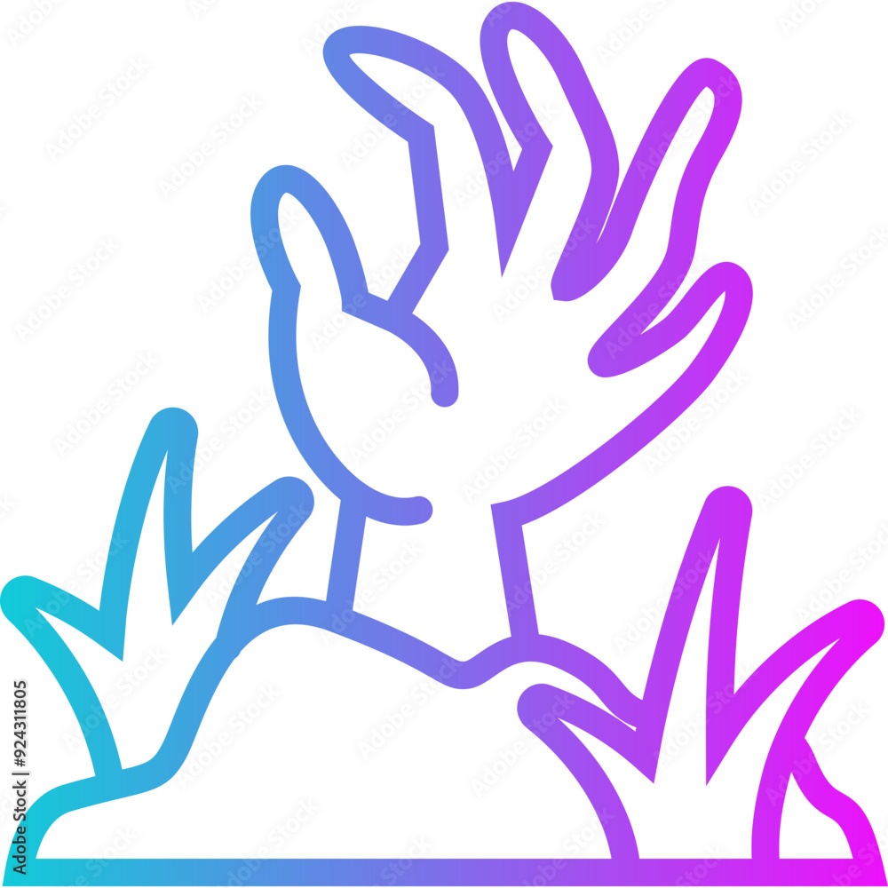 Creepy Gradient Icon Design Vector Creepy Gradient Icon Design Vector