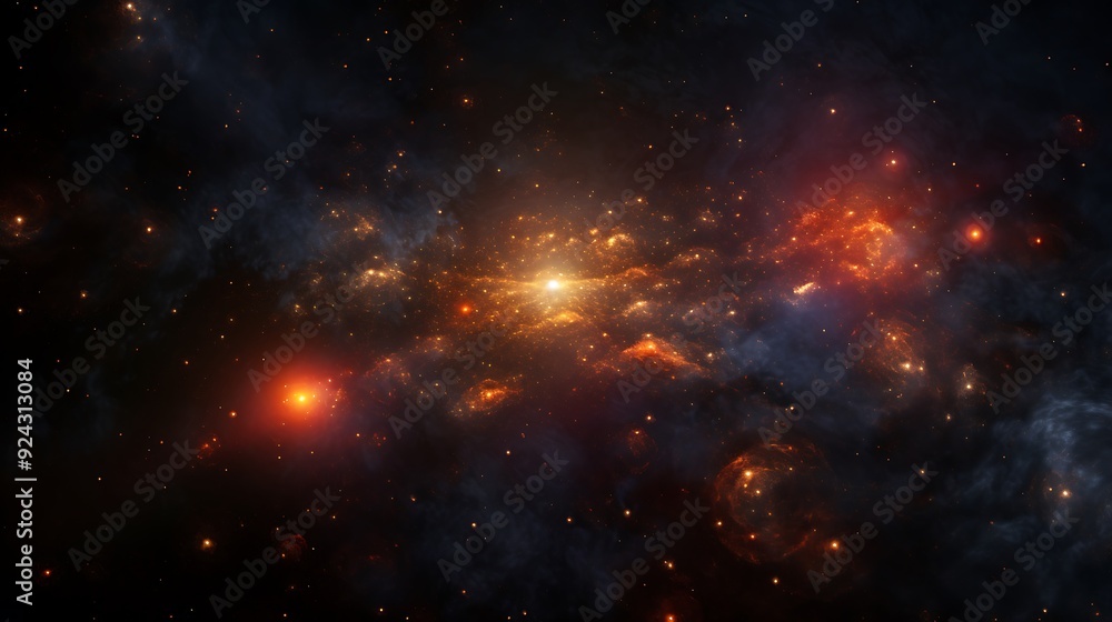 Fototapeta premium AI enhancing August astronomy events with celestial simulations