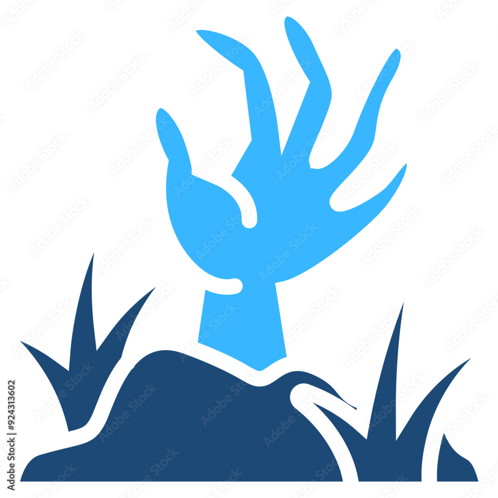 Obraz premium Creepy Solid Color Icon Design Vector