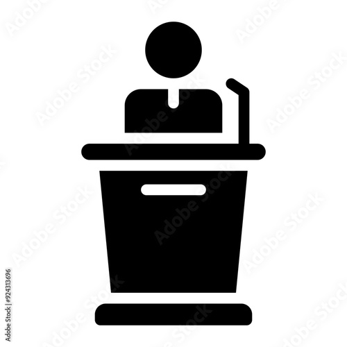 lecturer glyph icon