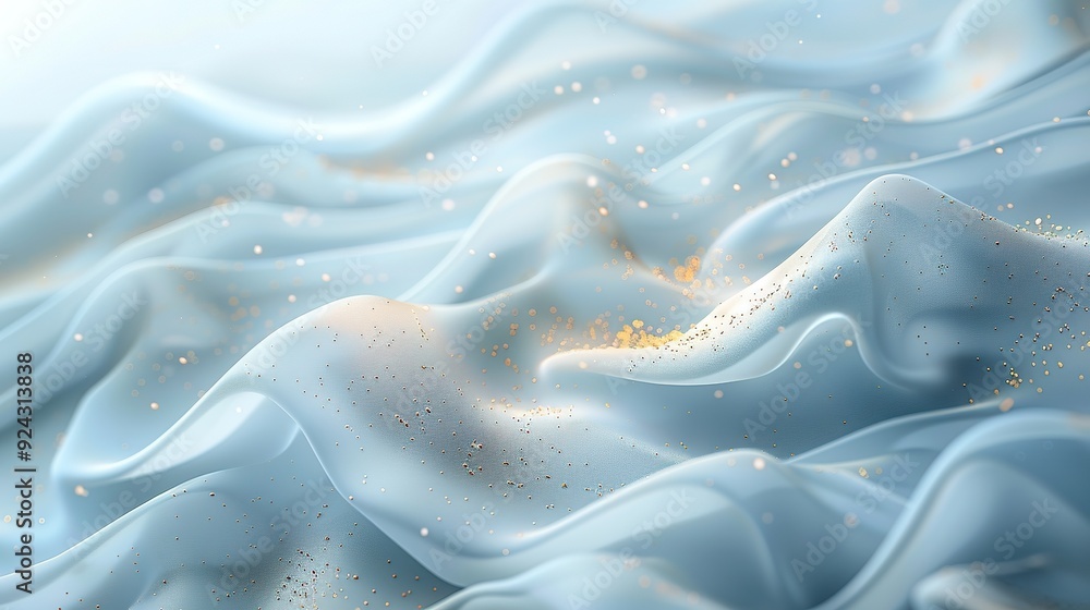 Abstract blue background with golden glitter. Abstract blue background with golden glitter.