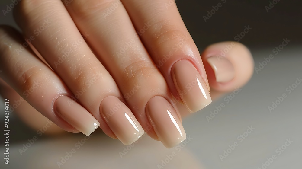 A detailed close-up of a nail, highlighting its texture and appearance. The focus reveals the smooth surface and natural sheen of the nail A detailed close-up of a nail, highlighting its texture and appearance. The focus reveals the smooth surface and natural sheen of the nail