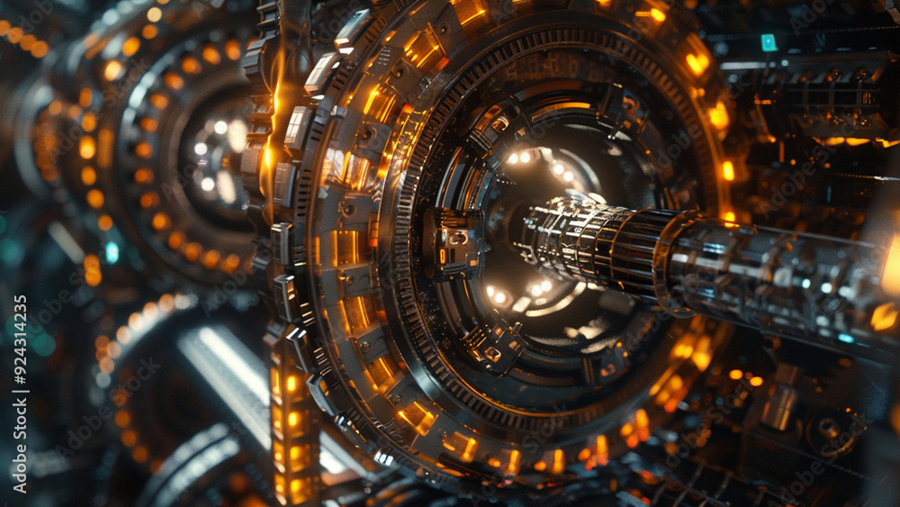 Abstract Industrial Factory with Dense Network of Metal Gears and Intricate Mechanical Parts Abstract Industrial Factory with Dense Network of Metal Gears and Intricate Mechanical Parts