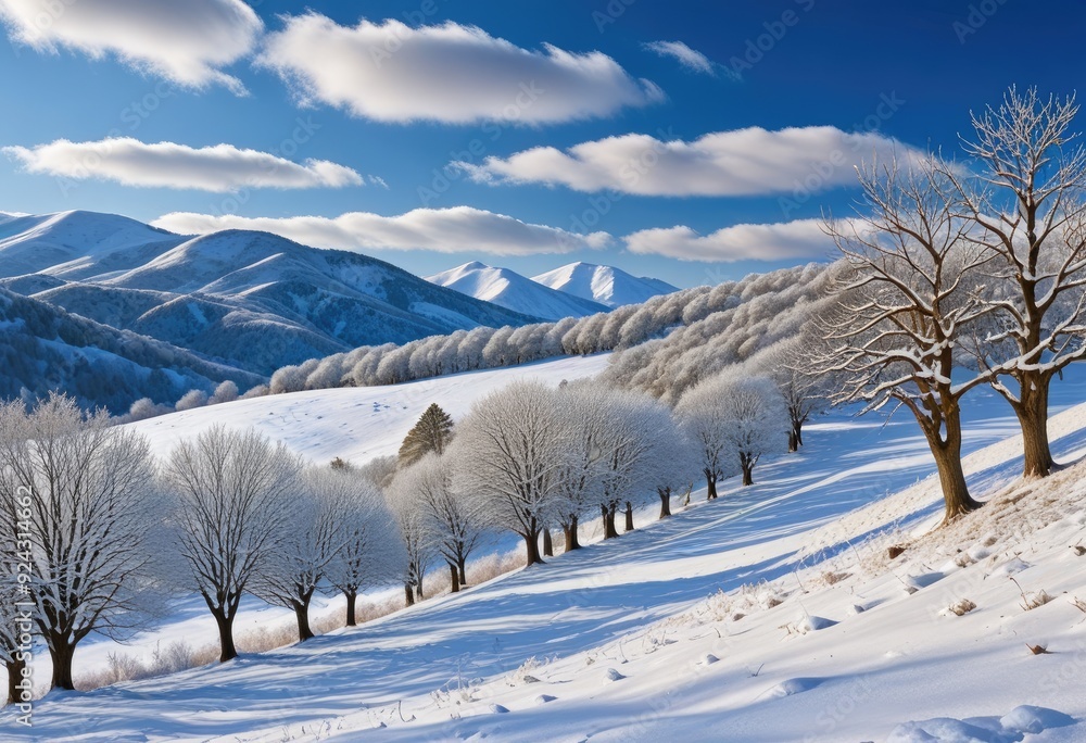 winter landscape in the mountains winter landscape in the mountains