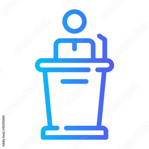 lecturer gradient icon