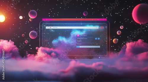 Futuristic Search Engine in Space.