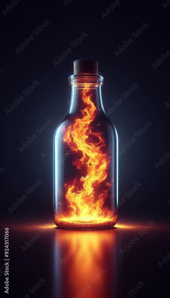 bottle of fire element bottle of fire element