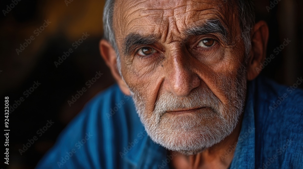 Portrait of an elderly person Portrait of an elderly person