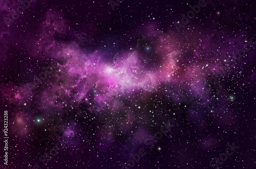 A space of the galaxy atmosphere with stars at dark background.