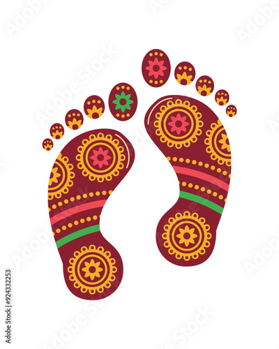 maa durga laxmi footprint fot navratri