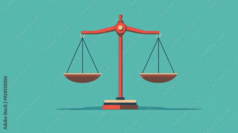 Scales of Justice Illustration. Scales of Justice Illustration.