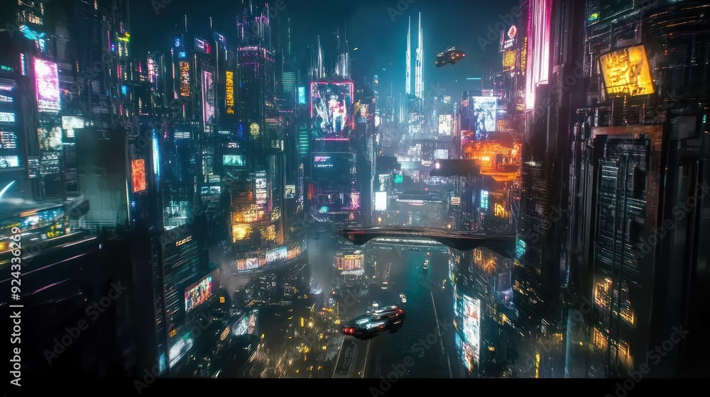 Cyberpunk Cityscape Cyberpunk Cityscape