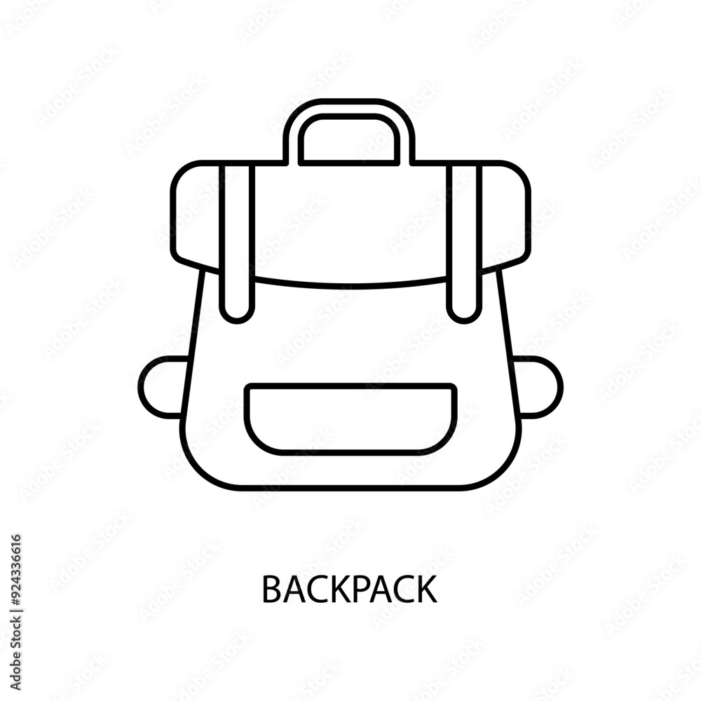 backpack concept line icon. Simple element illustration.backpack concept outline symbol design.
backpack concept line icon. Simple element illustration.backpack concept outline symbol design.