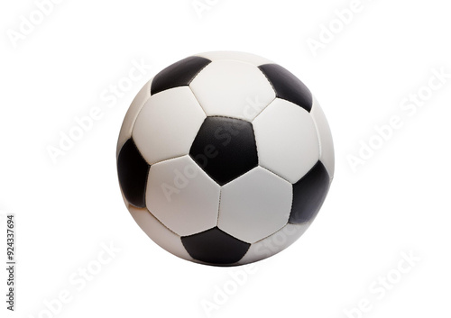 Soccer ball 3D, isolated on a transparent or white background