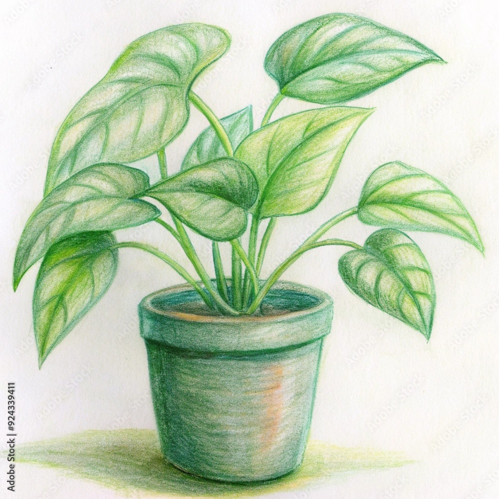 Fototapeta premium plant in a pot