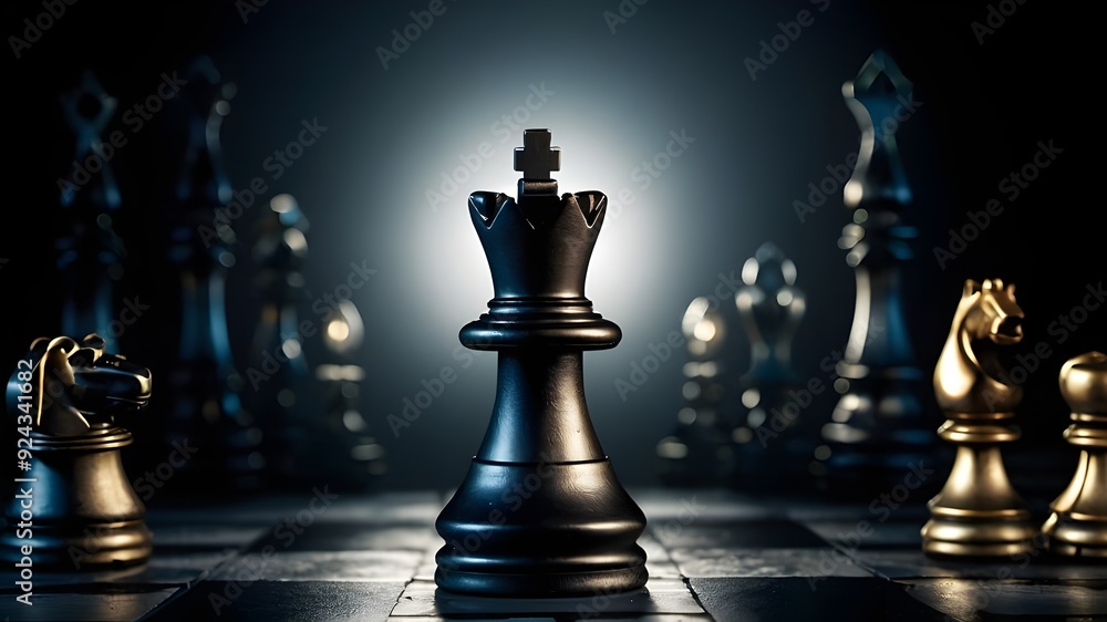 chess rook broken with high resolution on a black background chess rook broken with high resolution on a black background