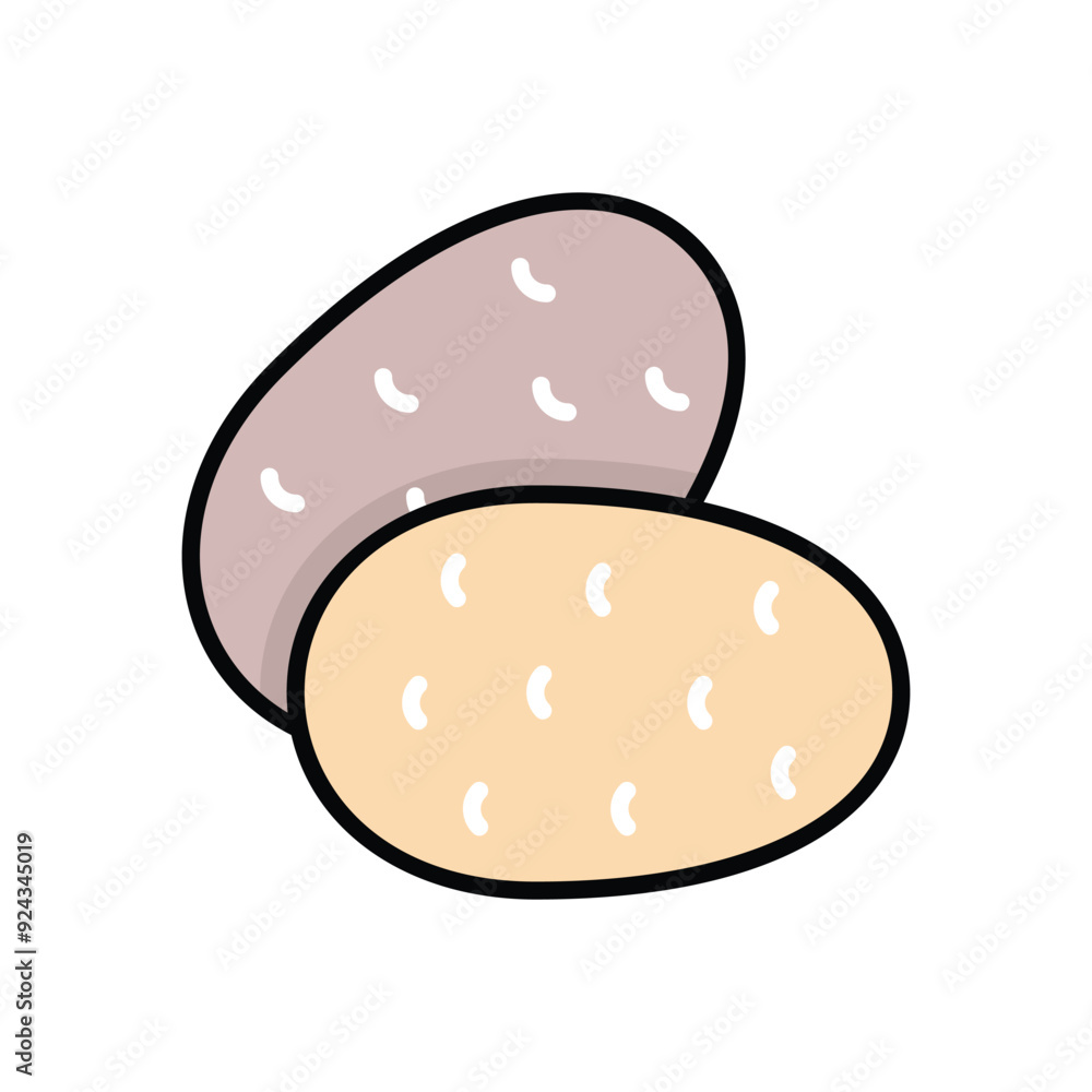 Potato vector icon Potato vector icon