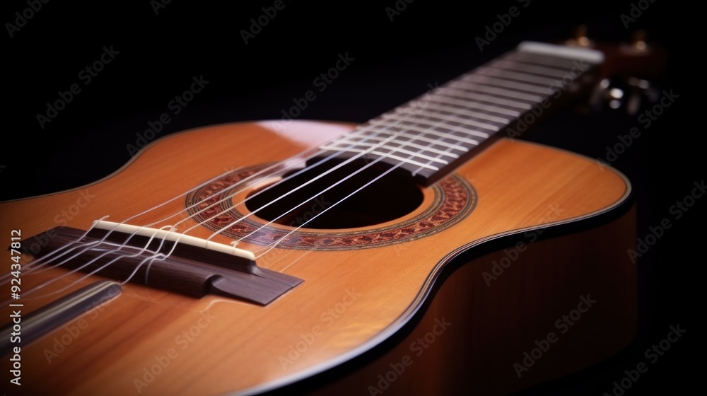 Closeup of a Classical Guitar Closeup of a Classical Guitar