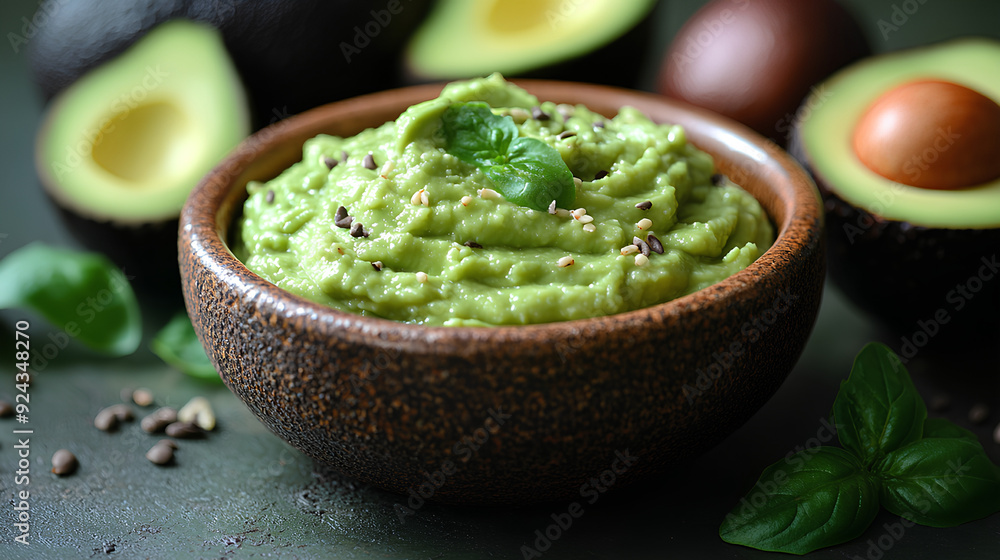 bowl with avocado crema bowl with avocado crema