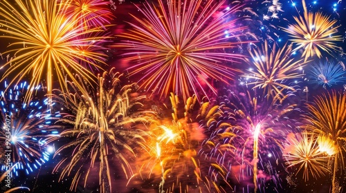 Fireworks Display: Enjoy a vibrant fireworks show, whether at an organized event or your own display (if allowed). The colorful bursts light up the night, creating a festive mood. 