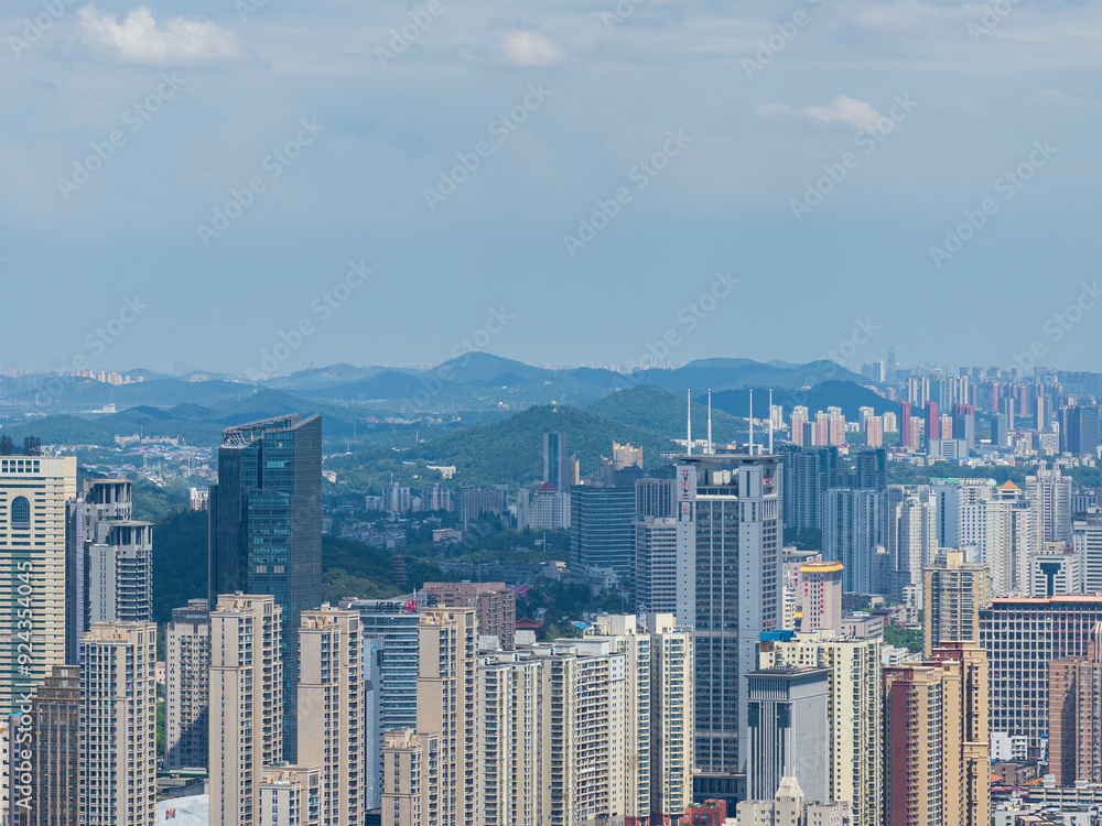 Skyline view of Wuhan City landmark Skyline view of Wuhan City landmark