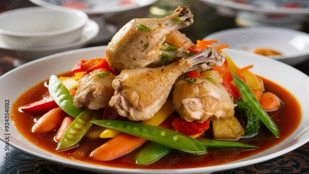 Classic Chinese Cuisine Chicken and Vegetables Classic Chinese Cuisine Chicken and Vegetables