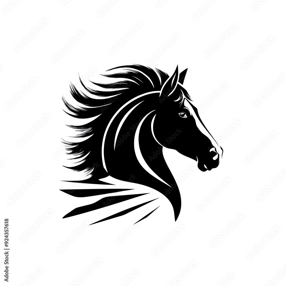 horse head silhouette