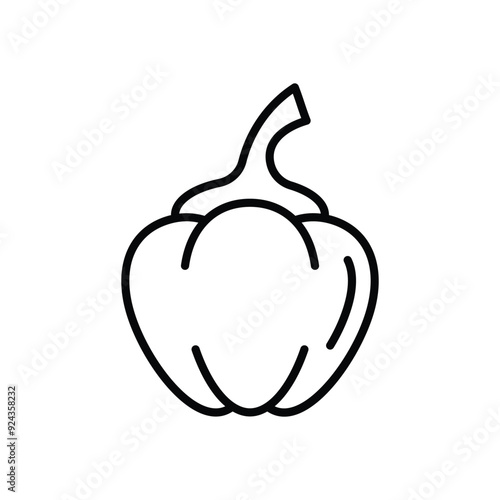 Bell Pepper vector icon