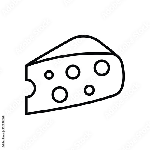 Cheese vector icon