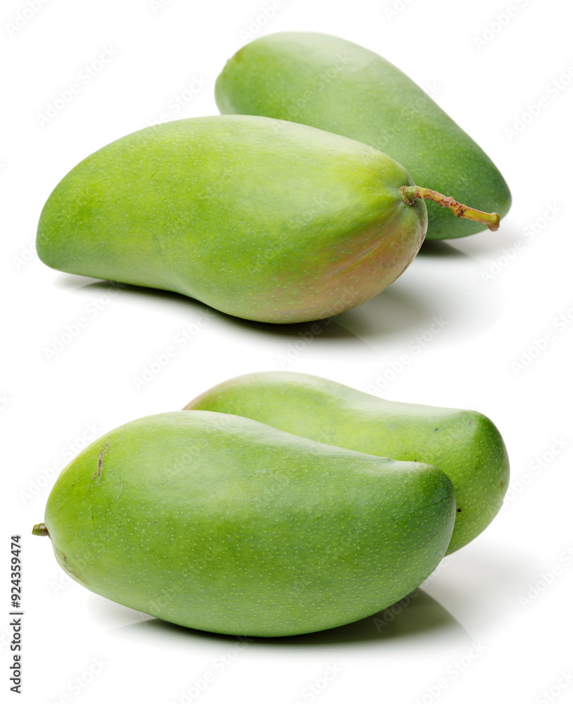 green mango on white background
green mango on white background