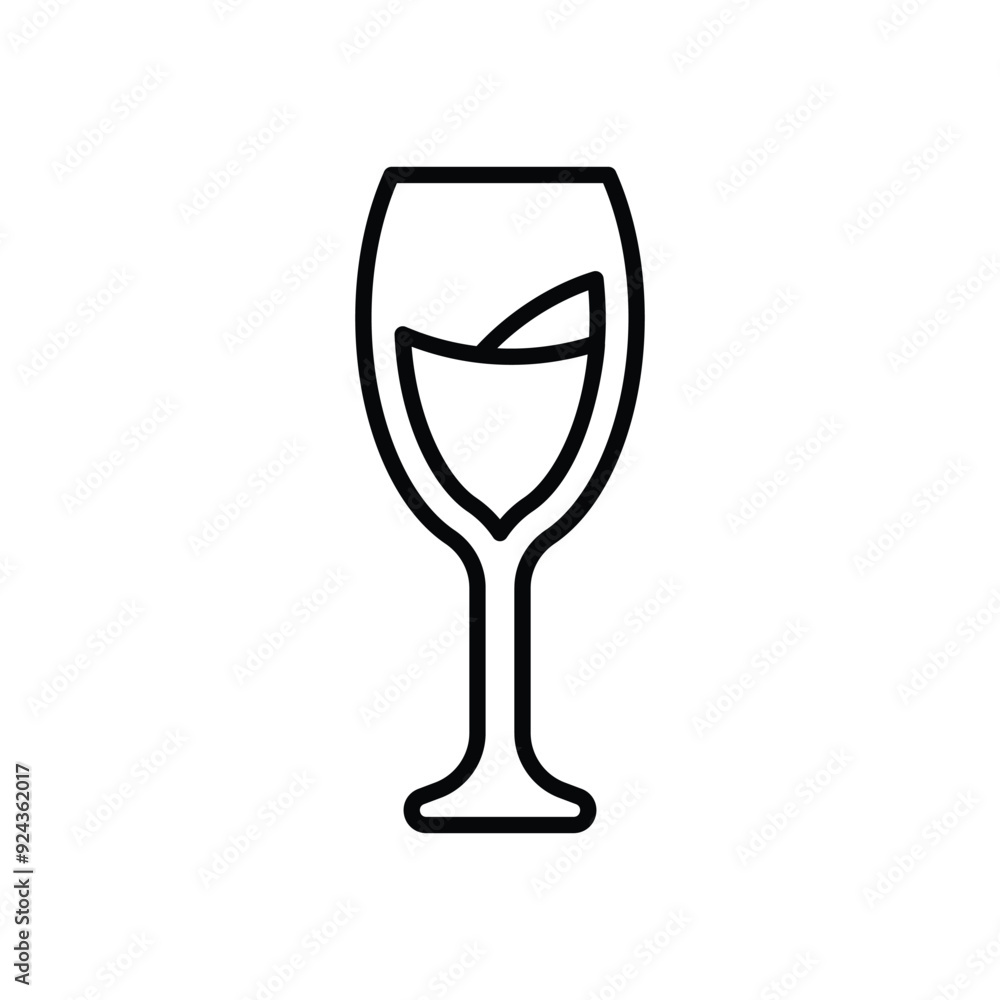 Wine Glass vector icon