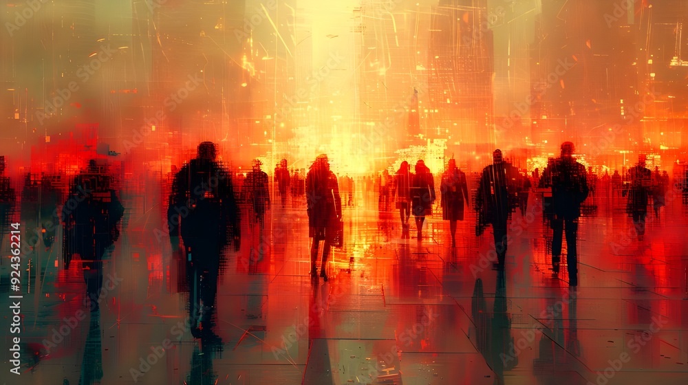 people walking on the street people walking on the street