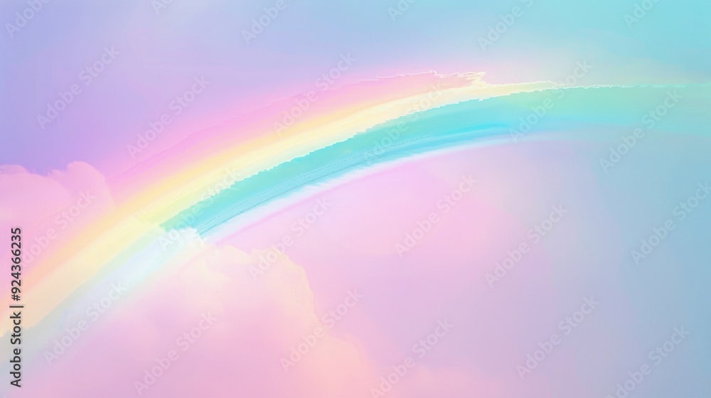 Serene Rainbow Universe. Soft and gentle pastel rainbow background Serene Rainbow Universe. Soft and gentle pastel rainbow background