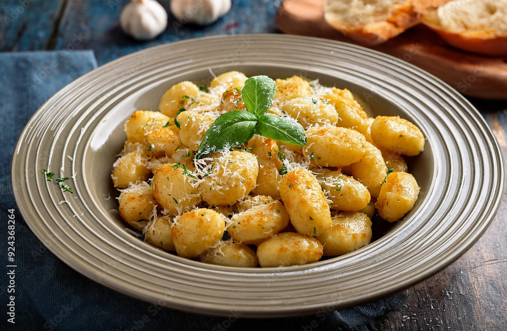 Soft Gnocchi in Sage Brown Butter Sauce with Fresh Parmesan Soft Gnocchi in Sage Brown Butter Sauce with Fresh Parmesan
