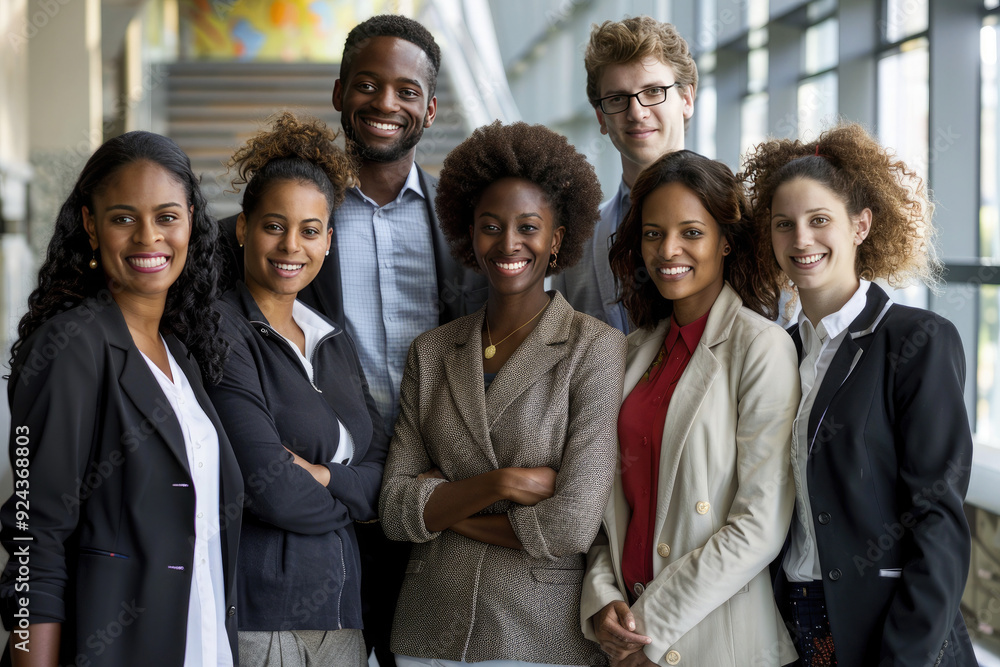 Diverse Team Portrait: A professional group photo of a diverse team equality Diverse Team Portrait: A professional group photo of a diverse team equality